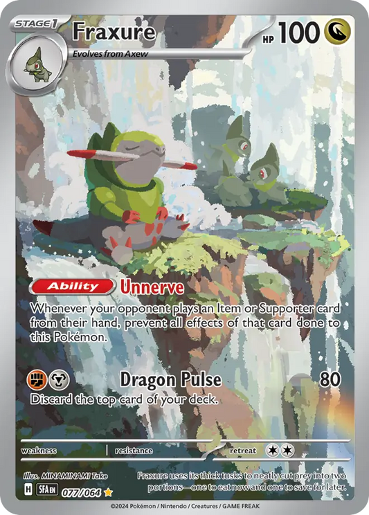 Fraxure 77/64 Illustration Rare | Shrouded Fable | Pokemon Card