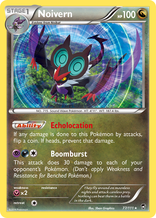 Noivern 77/111 Rare Holo | Furious Fists | Pokemon Card