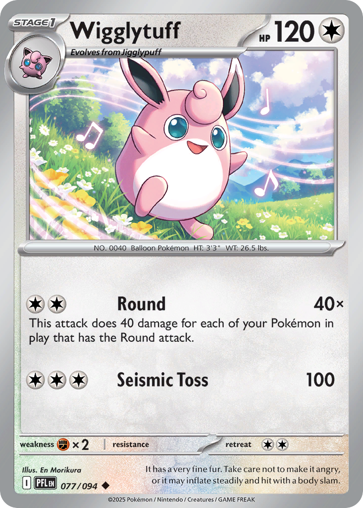 Wigglytuff 77/94 Uncommon | Phantasmal Flames | Pokemon Card
