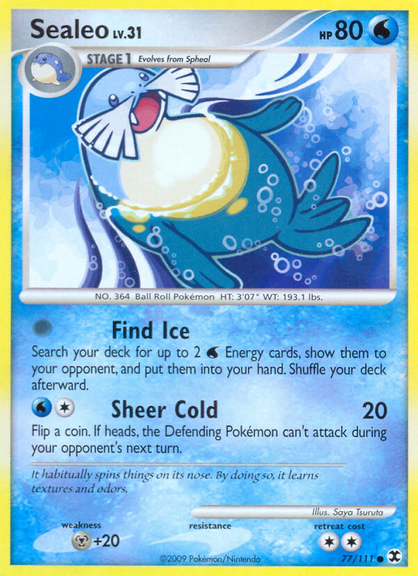 Sealeo 77/111 Common | Rising Rivals | Pokemon Card