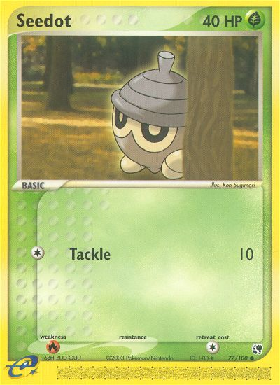 Seedot 77/100 Common | Sandstorm | Pokemon Card