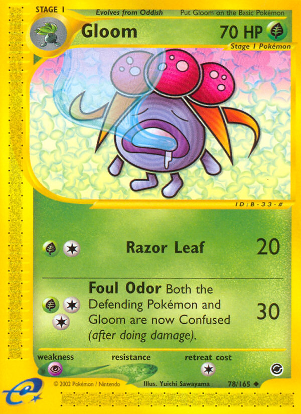Gloom 78/165 Uncommon | Expedition Base Set | Pokemon Card