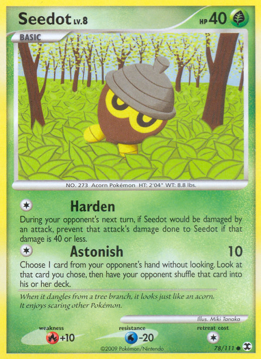 Seedot 78/111 Common | Rising Rivals | Pokemon Card