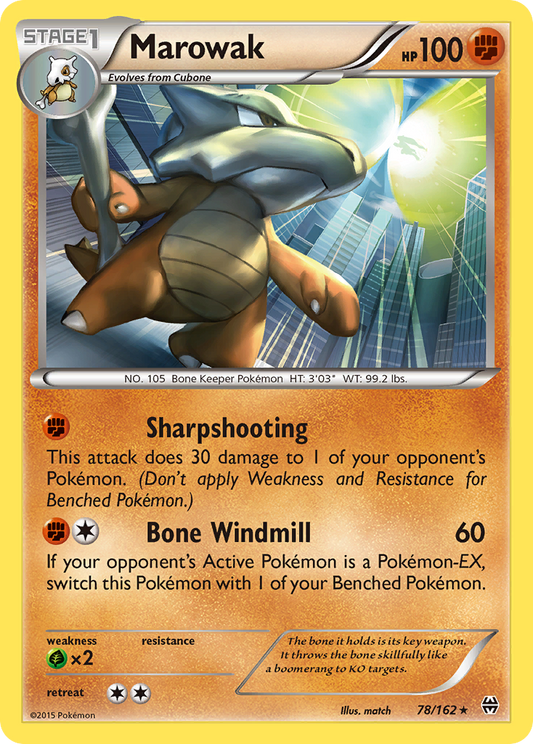 Marowak 78/162 Rare | BREAKthrough | Pokemon Card