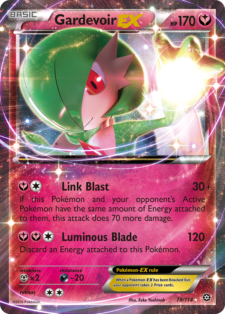 Gardevoir-EX 78/114 Rare Holo EX | Steam Siege | Pokemon Card