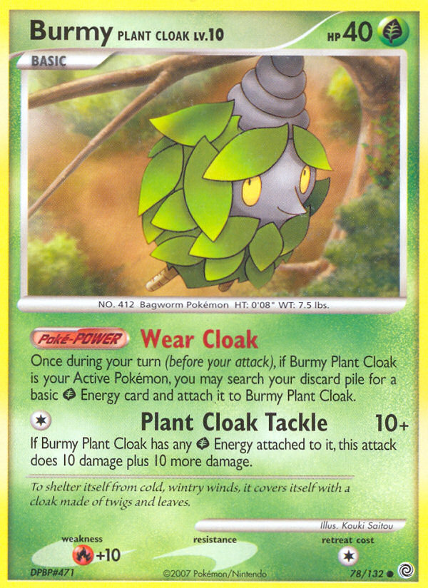 Burmy Plant Cloak 78/132 Common | Secret Wonders | Pokemon Card