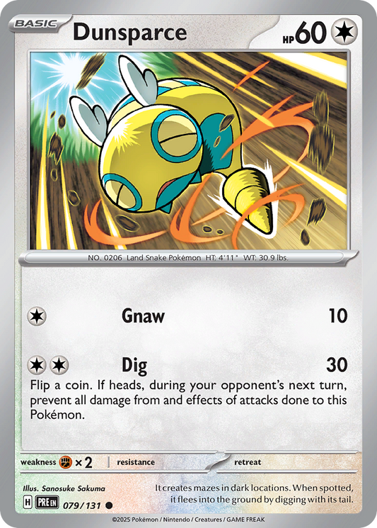 Dunsparce 79/131 Common | Prismatic Evolutions | Pokemon Card