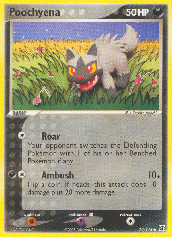 Poochyena 79/113 Common | Delta Species | Pokemon Card