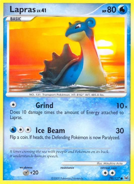 Lapras 79/127 Common | Platinum | Pokemon Card