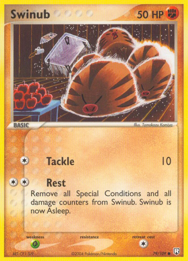 Swinub 79/109 Common | Team Rocket Returns | Pokemon Card