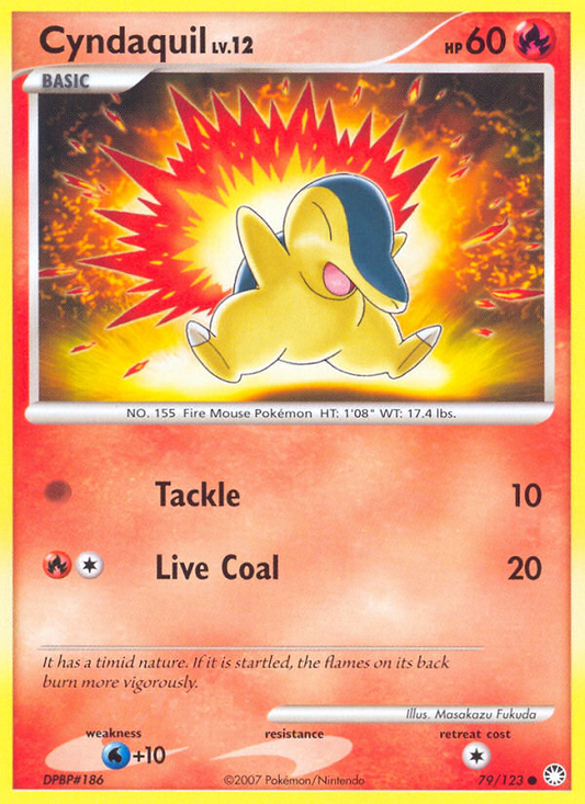 Cyndaquil 79/123 Common | Mysterious Treasures | Pokemon Card