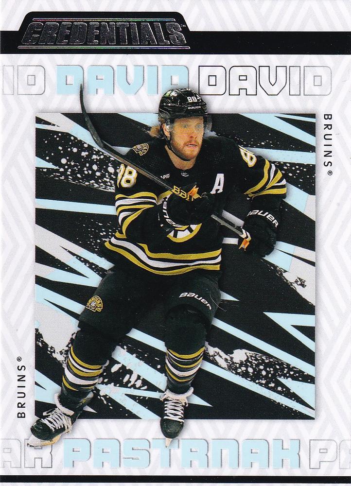 David Pastrnak #7 Boston Bruins | 2023-24 Upper Deck Credentials | NHL Trading Card