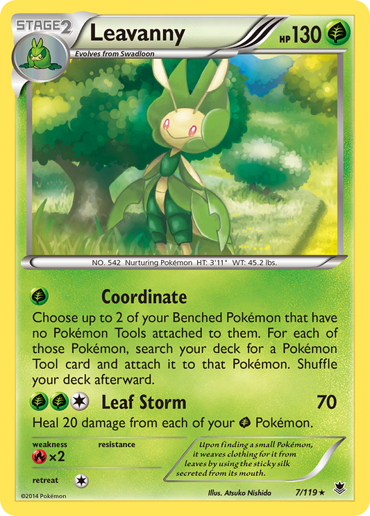 Leavanny 7/119 Rare | Phantom Forces | Pokemon Card