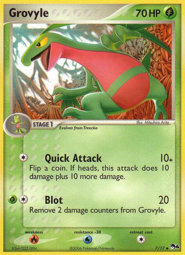 Grovyle 7/17 Uncommon | POP Series 4 | Pokemon Card