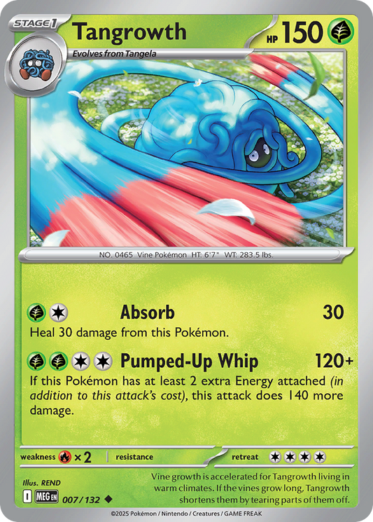 Tangrowth 7/132 Uncommon | Mega Evolution | Pokemon Card