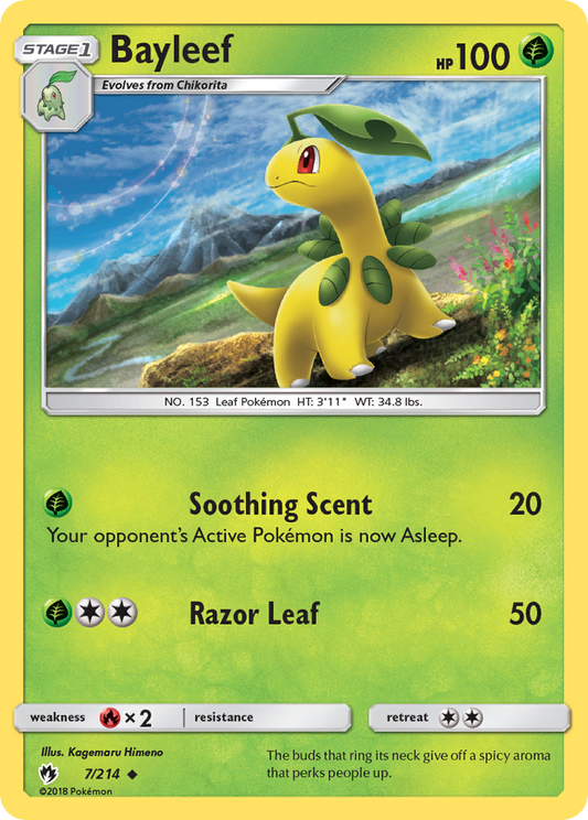 Bayleef 7/214 Uncommon | Lost Thunder | Pokemon Card