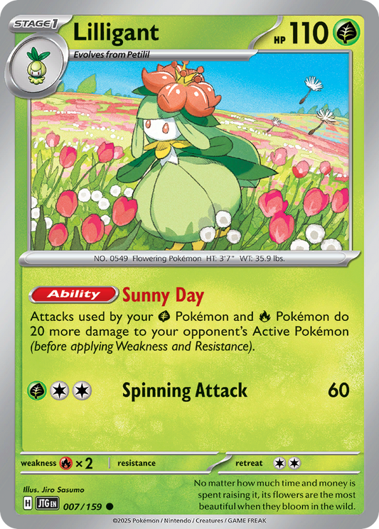 Lilligant 7/159 Common | Journey Together | Pokemon Card