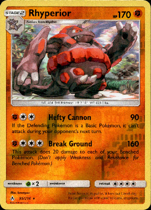 Rhyperior 95/214 Reverse Holo | Unbroken Bonds | Pokemon Card