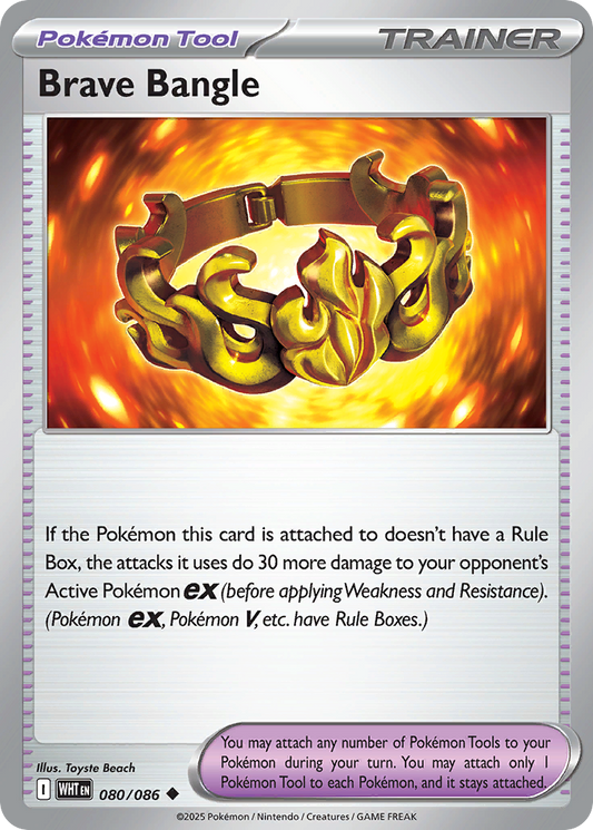 Brave Bangle 80/86 Uncommon | White Flare | Pokemon Card