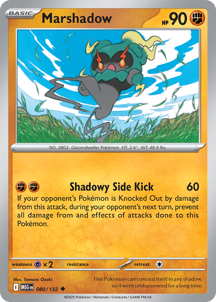 Marshadow 80/132 Uncommon | Mega Evolution | Pokemon Card