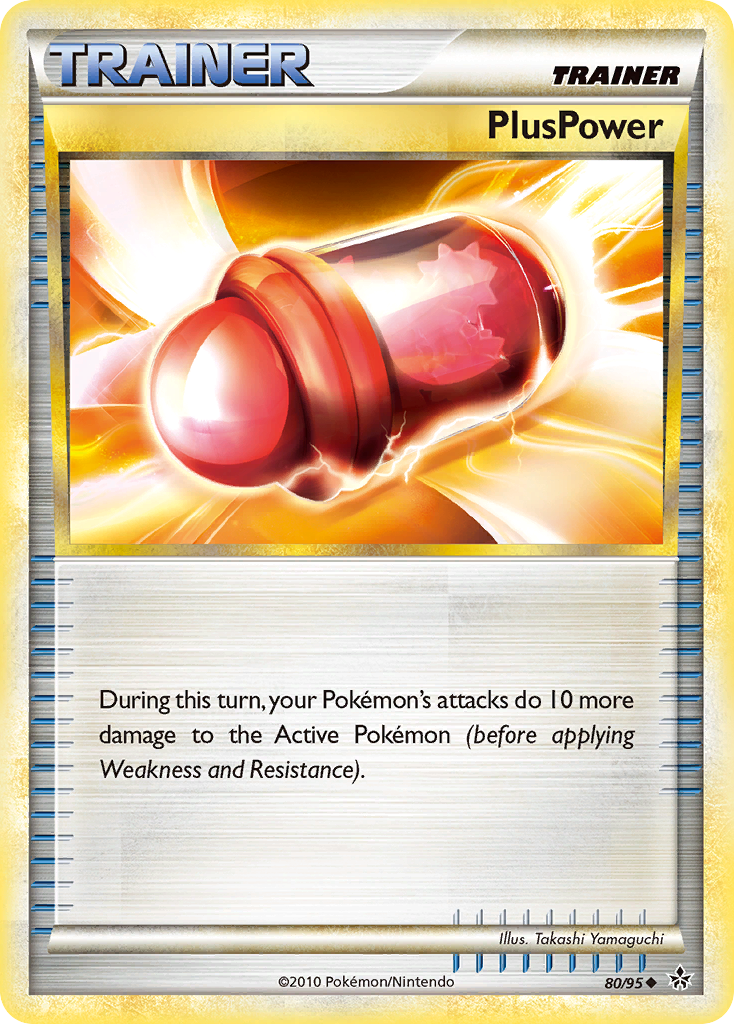 PlusPower 80/95 Uncommon | HS—Unleashed | Pokemon Card
