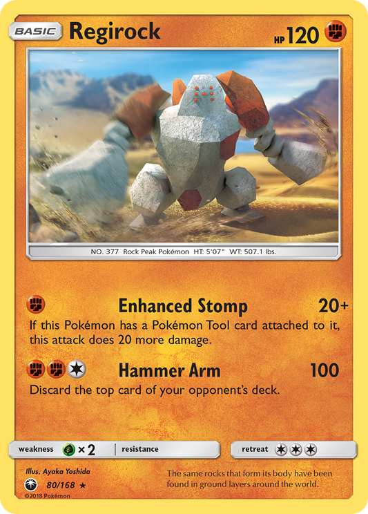 Regirock 80/168 Rare | Celestial Storm | Pokemon Card