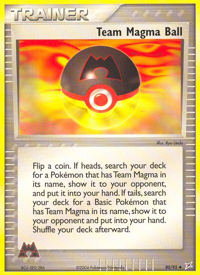 Team Magma Ball 80/95 Uncommon | Team Magma vs Team Aqua | Pokemon Card