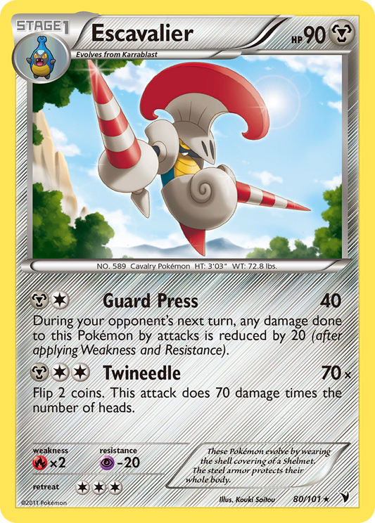 Escavalier 80/101 Rare | Noble Victories | Pokemon Card