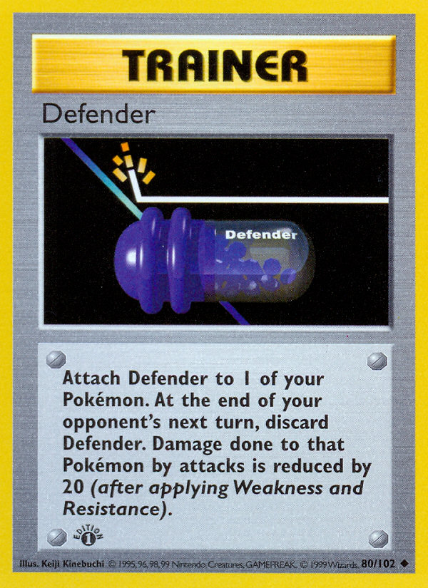 Defender 80/102 Uncommon | Base | Pokemon Card