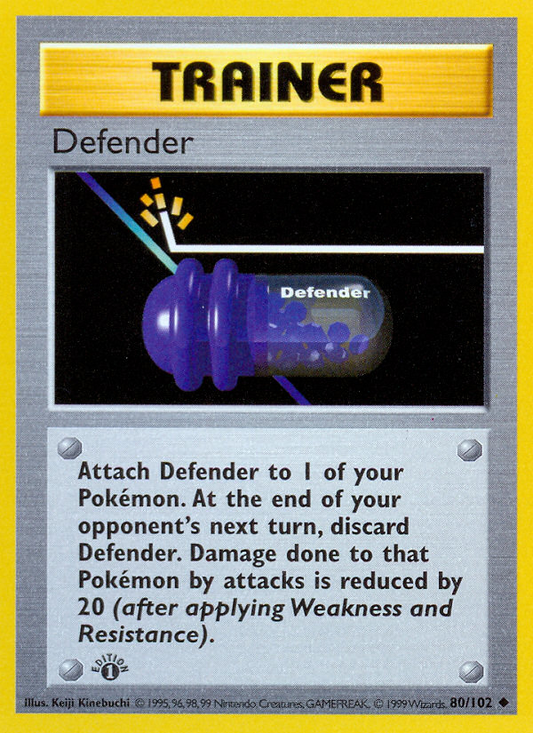 Defender 80/102 Uncommon | Base | Pokemon Card