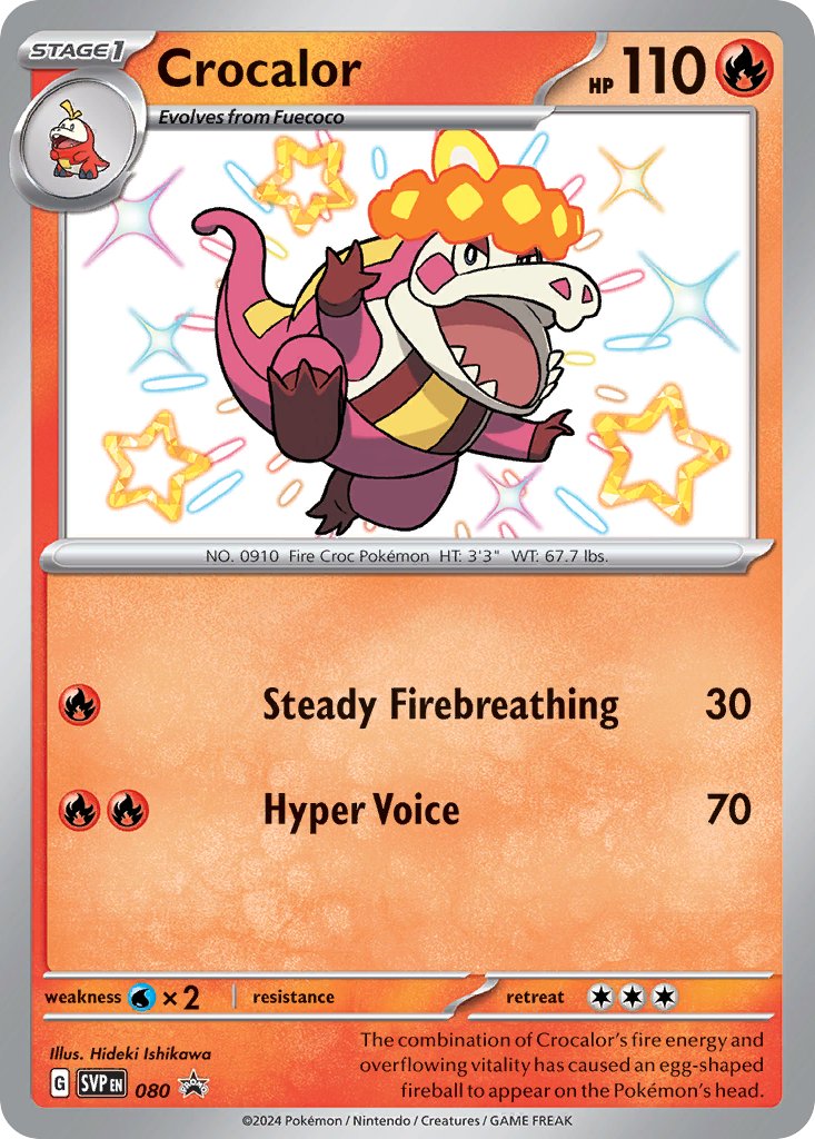 Crocalor #80 Promo | Scarlet & Violet Black Star Promos | Pokemon Card