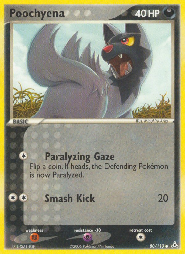 Poochyena 80/110 Common | Holon Phantoms | Pokemon Card