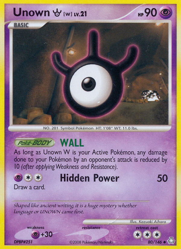 Unown [W] 80/146 Uncommon | Legends Awakened | Pokemon Card
