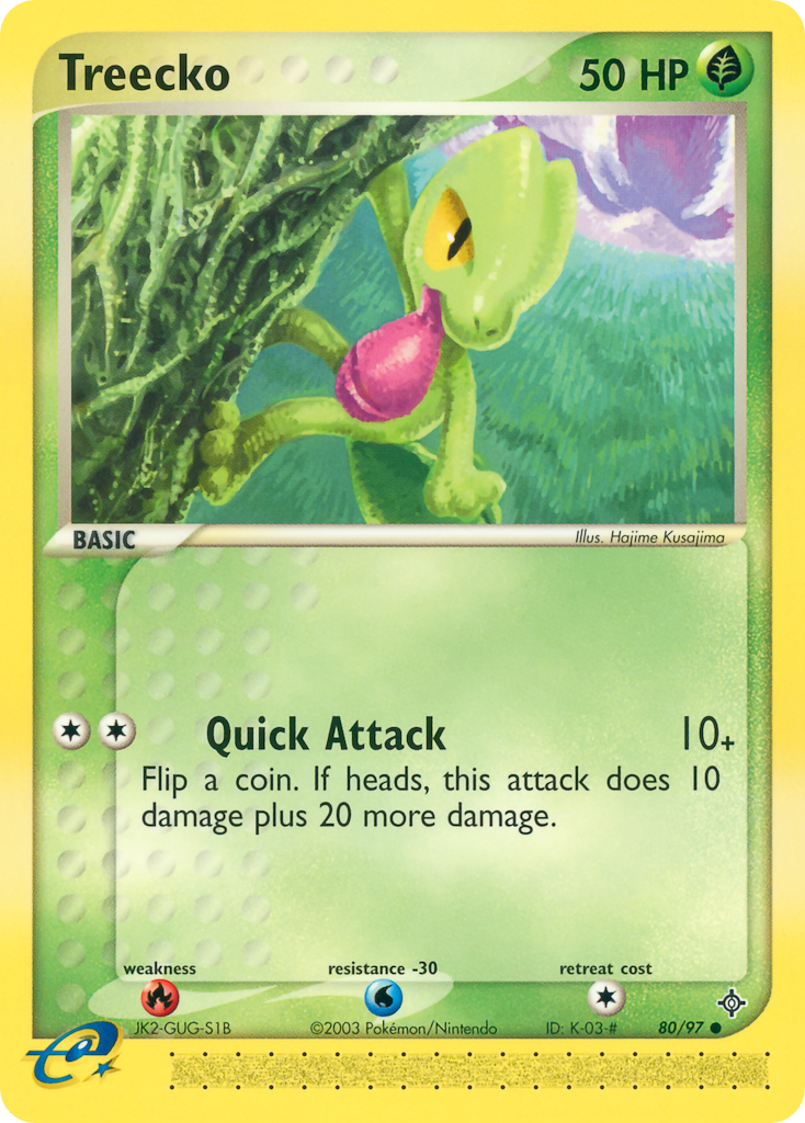 Treecko 80/97 Common | Dragon | Pokemon Card