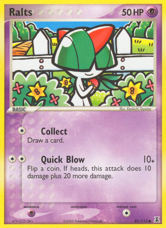 Ralts 81/113 Common | Delta Species | Pokemon Card