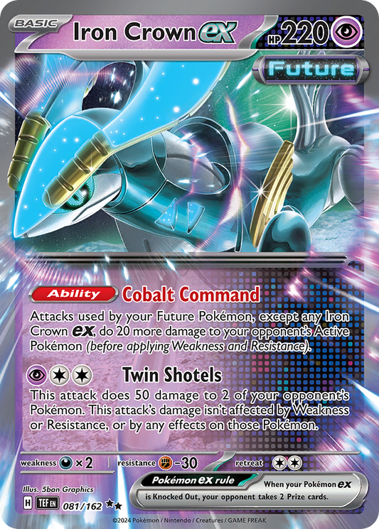 Iron Crown ex 81/162 Double Rare | Temporal Forces | Pokemon Card