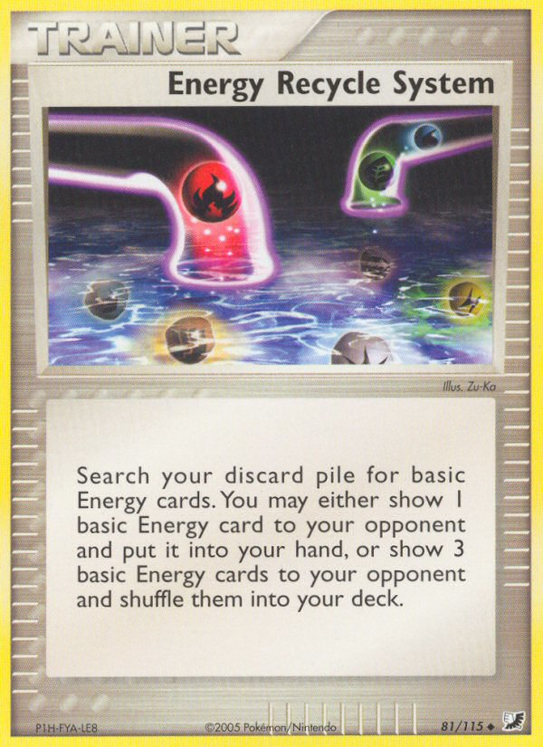 Energy Recycle System 81/115 Uncommon | Unseen Forces | Pokemon Card