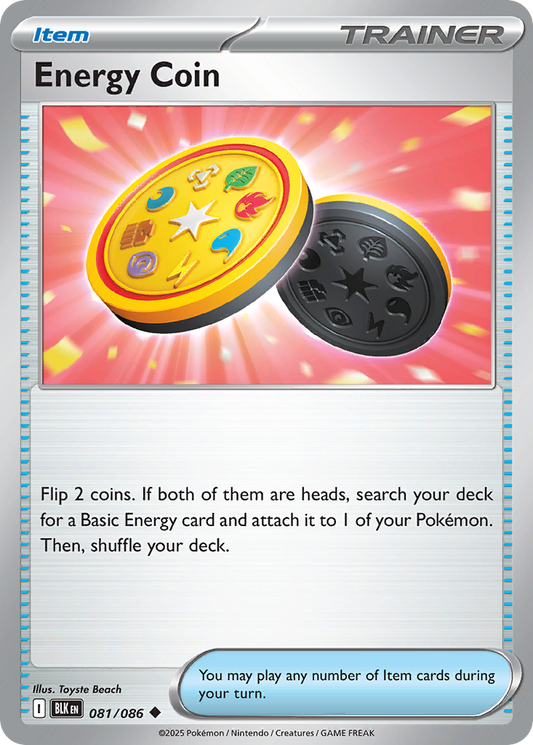 Energy Coin 81/86 Uncommon | Black Bolt | Pokemon Card