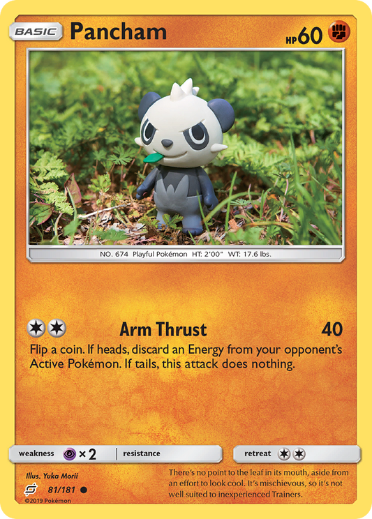 Pancham 81/181 Common | Team Up | Pokemon Card