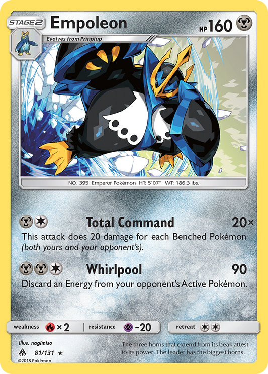 Empoleon 81/131 Rare Holo | Forbidden Light | Pokemon Card