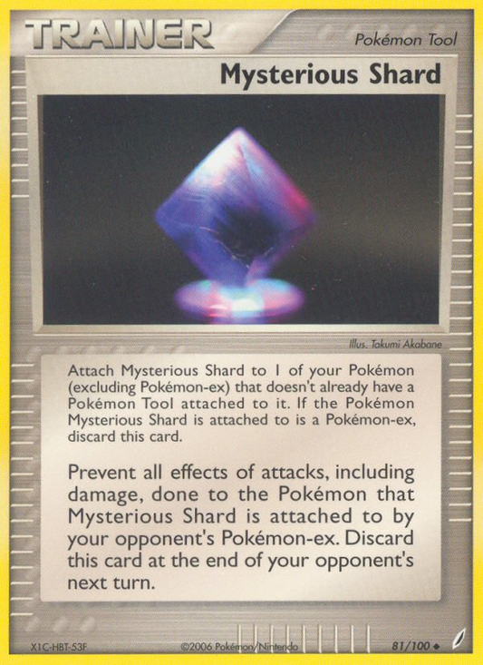 Mysterious Shard 81/100 Uncommon | Crystal Guardians | Pokemon Card