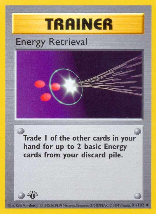Energy Retrieval 81/102 Uncommon | Base | Pokemon Card