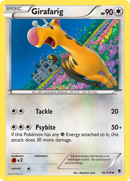 Girafarig 82/119 Uncommon | Phantom Forces | Pokemon Card