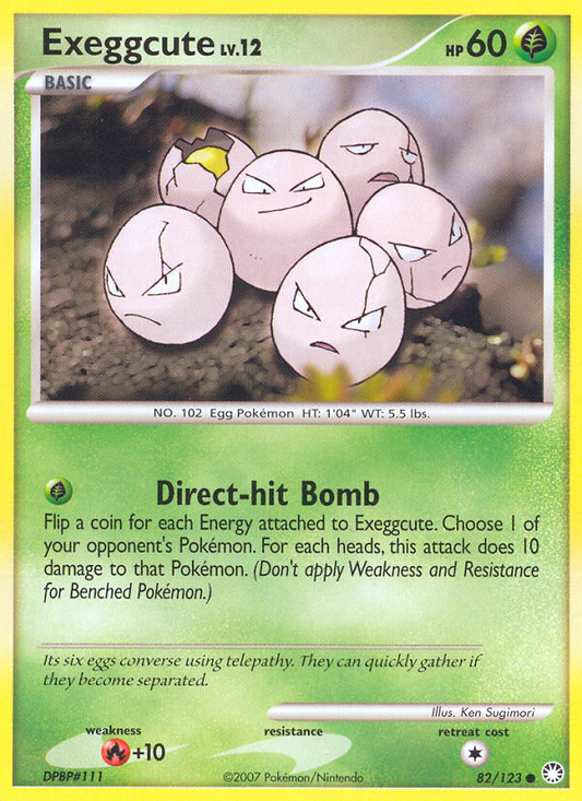 Exeggcute 82/123 Common | Mysterious Treasures | Pokemon Card