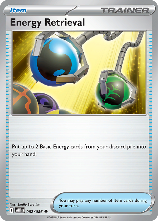 Energy Retrieval 82/86 Uncommon | White Flare | Pokemon Card