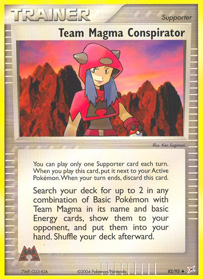 Team Magma Conspirator 82/95 Uncommon | Team Magma vs Team Aqua | Pokemon Card