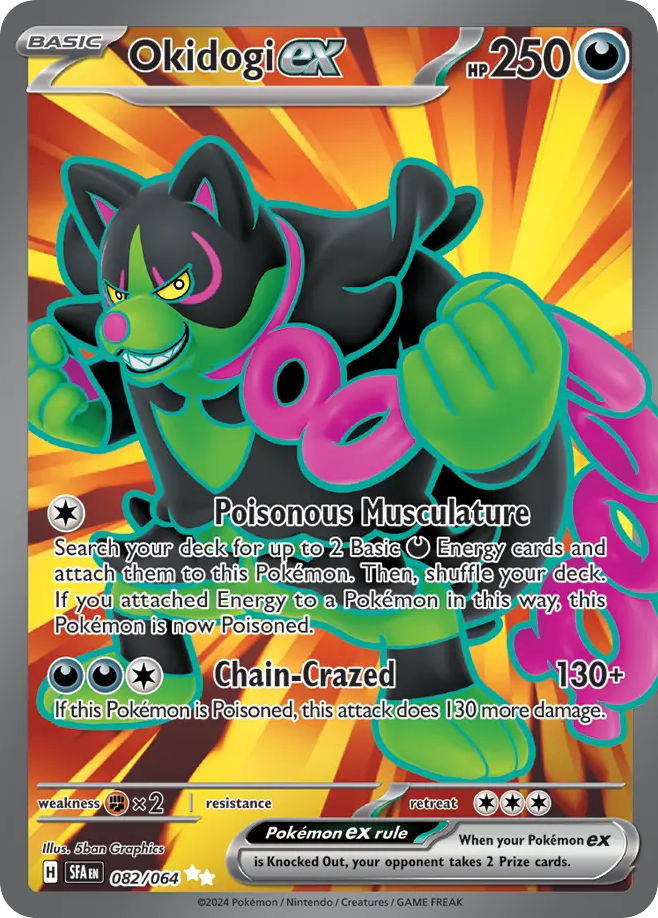Okidogi ex 82/64 Ultra Rare | Shrouded Fable | Pokemon Card