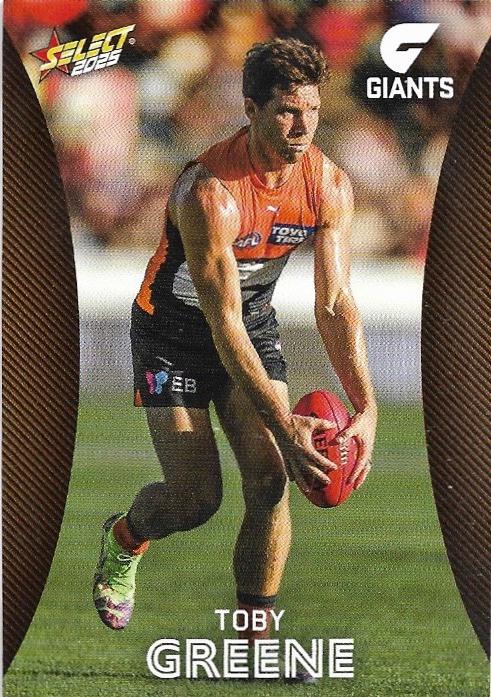 Toby Greene #83 Greater Western Sydney Giants | 2025 Select AFL Footy Stars | Trading Card