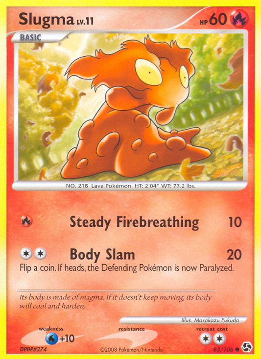 Slugma 83/106 Common | Great Encounters | Pokemon Card
