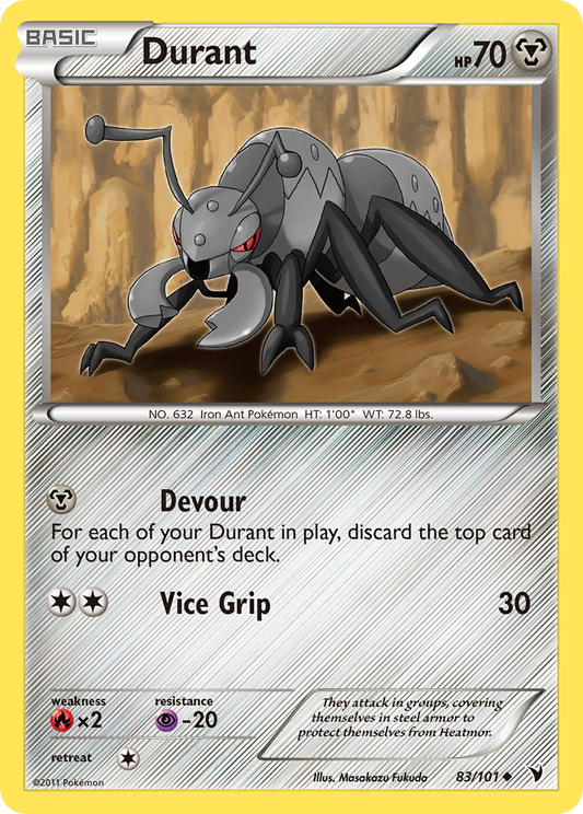 Durant 83/101 Uncommon | Noble Victories | Pokemon Card